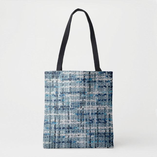Boucle suiting fabric texture tote bag (Front)