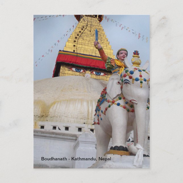 Boudhanath, Kathmandu, Nepal Postcard (Front)