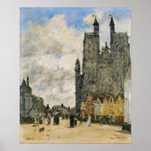 Boudin - Saint-Vulfran Church Square, Abbeville 18 Poster