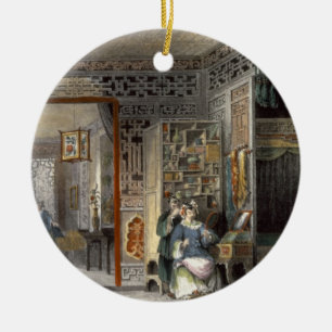 Boudoir and Bed-Chamber of a Lady of Rank, from 'C Ceramic Tree Decoration