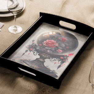 Boudoir   Antique Crystal Ball and Victorian Roses Tissue Paper