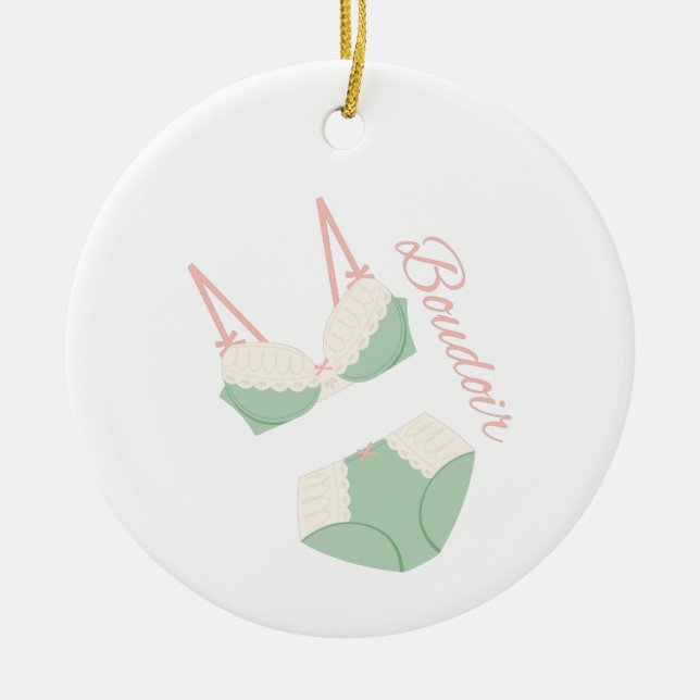 Boudoir Ceramic Tree Decoration (Front)