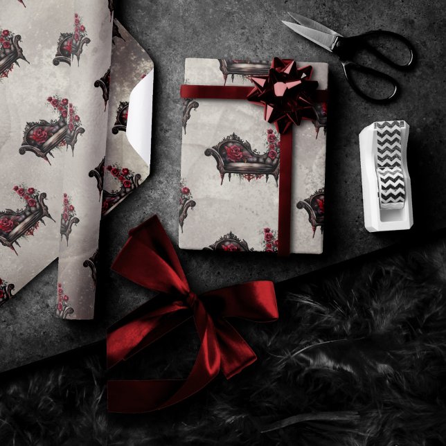 Boudoir Chaise | Victorian Fainting Lounger Couch Wrapping Paper (Creator Uploaded)