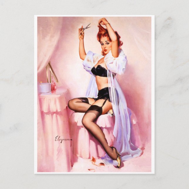 Boudoir Pin Up Postcard (Front)