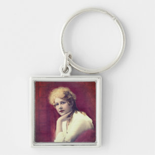 Boudoir Portrait of a Lady from 1900 Key Ring