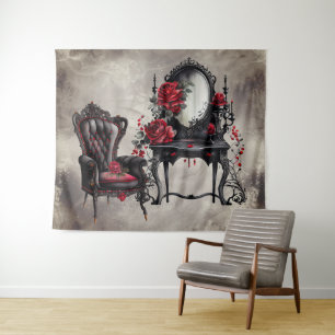 Boudoir   Vanity Mirror and Victorian Parlour Chai Tapestry