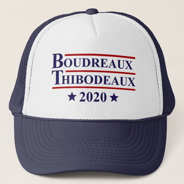 Boudreaux & Thibodeaux 2020 Louisiana Election Trucker Hat (Front)