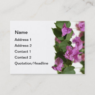 Bougainvillea Business Card Templates