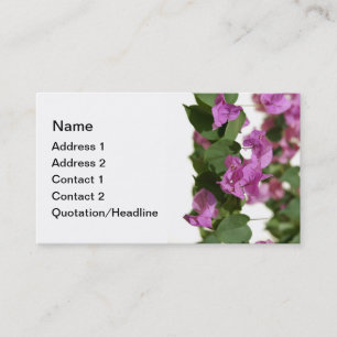 Bougainvillea  Business Card Templates
