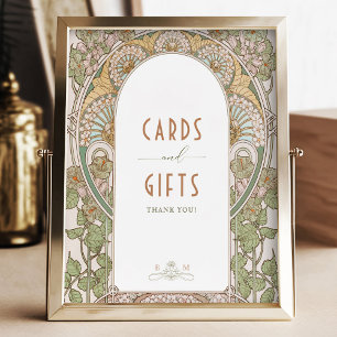 Bougainvillea Cards & Gifts Sign Vintage Mucha