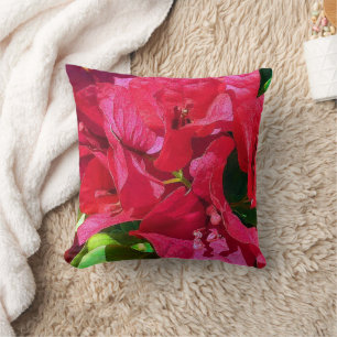 Bougainvillea Closeup Throw Pillow