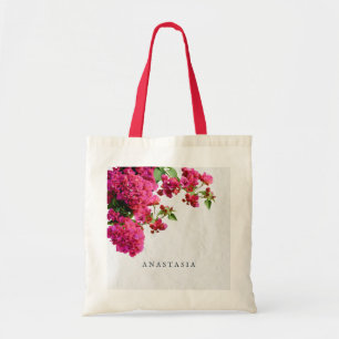 Bougainvillea Floral Mediterranean Greek Island Tote Bag