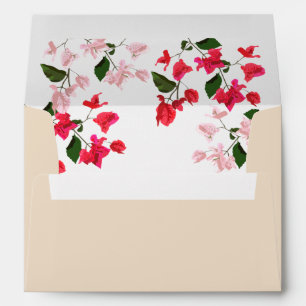 Bougainvillea Flower Wedding Envelope