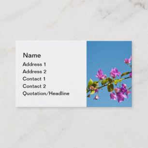 Bougainvillea Flowers Business Card