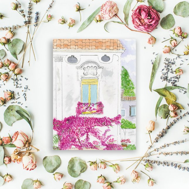 Bougainvillea Flowers In Positano, Italy Postcard (Creator Uploaded)