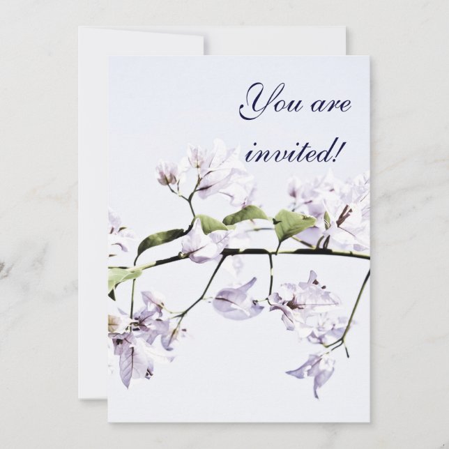 Bougainvillea Invitation (Front)