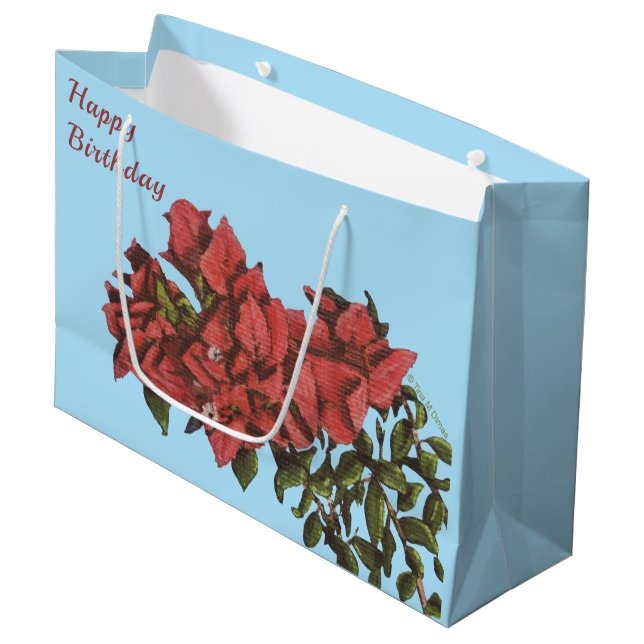 Bougainvillea Large Gift Bag (Front Angled)