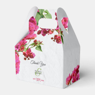 Bougainvillea Mediterranean Greek Island Wedding  Favour Box