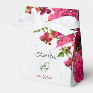 Bougainvillea Mediterranean Greek Island Wedding Favour Box