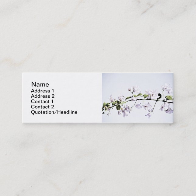Bougainvillea Mini Business Card (Front)