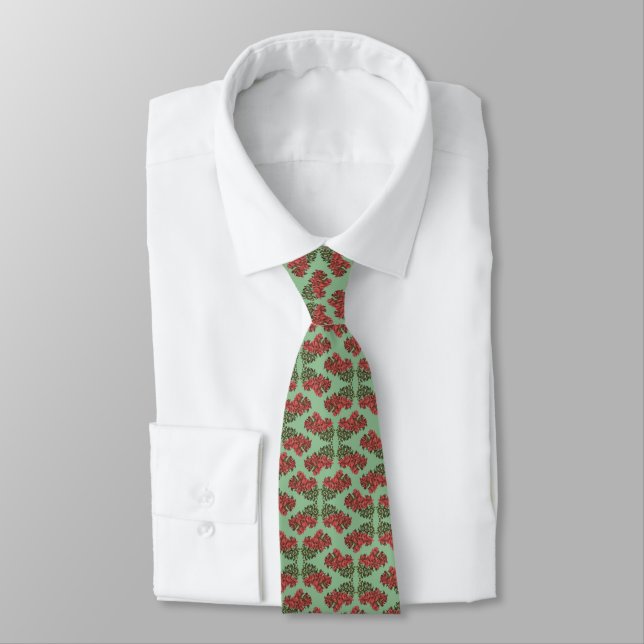 Bougainvillea Neck Tie (Tied)