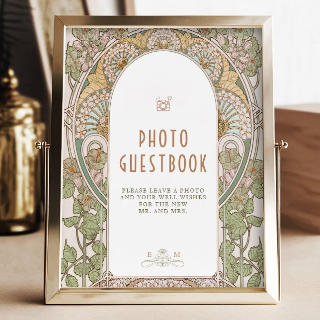 Bougainvillea Photo Guestbook Sign Vintage (Creator Uploaded)