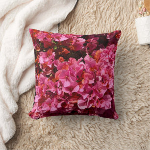 Bougainvillea Pink Tropical Vining Shrub Photo Cushion