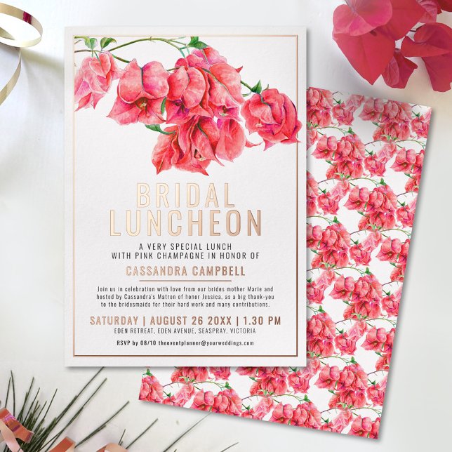 Bougainvillea red coral pink white bridal luncheon (Creator Uploaded)