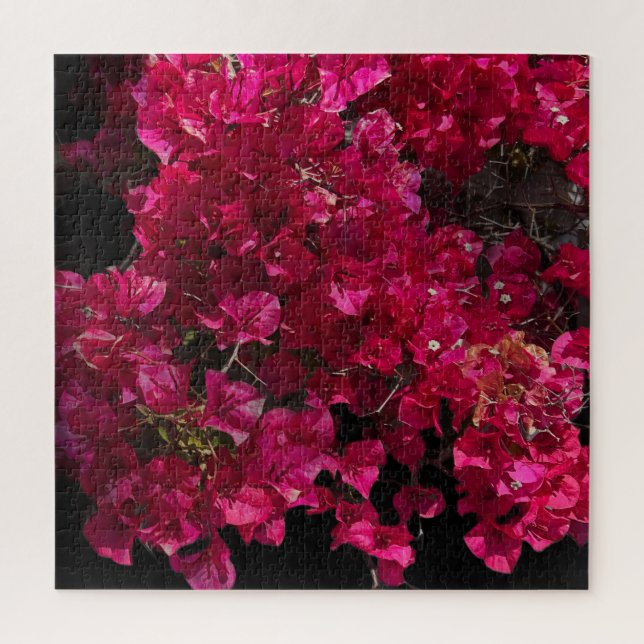 Bougainvillea Red Tropical Vining Shrub Photo Jigsaw Puzzle (Vertical)