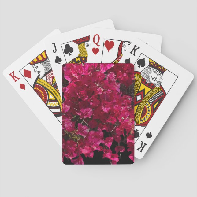 Bougainvillea Red Tropical Vining Shrub Photo Playing Cards (Back)