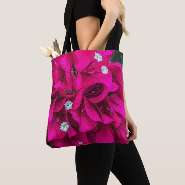 Bougainvillea Speaks for Itself Tote Bag (Close Up)