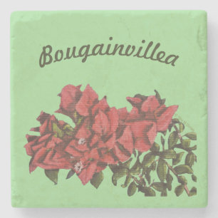 Bougainvillea Stone Coaster