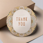 Bougainvillea Thank You Sticker Art Nouveau<br><div class="desc">Art Nouveau Vintage wedding stickers by Alphonse Mucha in a floral, romantic, and whimsical design. Victorian flourishes complement classic art deco fonts. Please enter your custom information, and you're done. If you wish to change the design further, click the blue "Customise It" button. Thank you so much for considering my...</div>