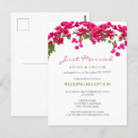 Bougainvillea tropical reception eloped