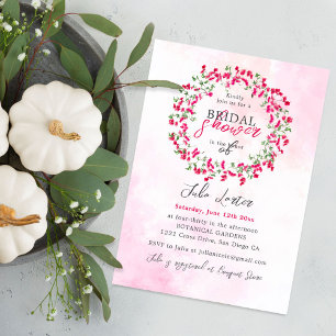 Bougainvillea Tropical Wildflower Bridal Shower Invitation