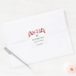 Bougainvillea Wedding Gifts & Favours Sticker