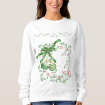 Boughs of Holly Light Green Pink