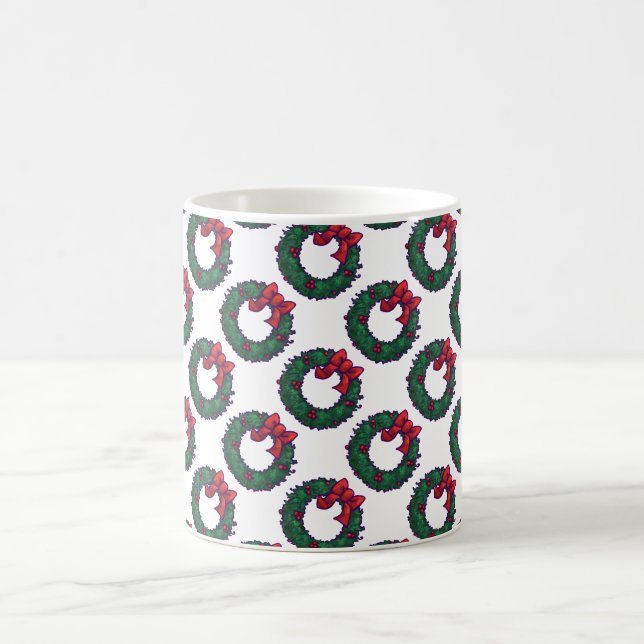 Boughs of Holly Magic Mug (Center)