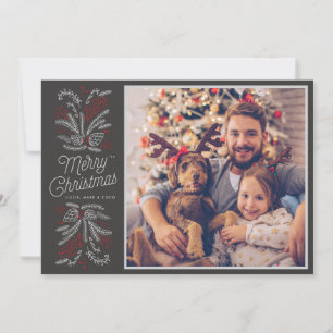 Boughs of Joy Christmas Holiday Flat Card