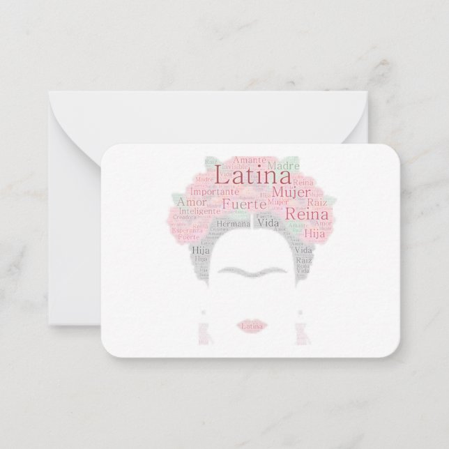Bougie_Latina Note Frida NoteCards (Front)