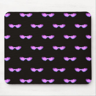 Bougie pink glitter sunglasses mouse pad