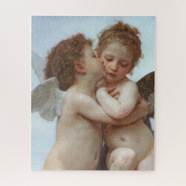 Bouguereau Angel’s First Kiss Valentine Puzzle (Vertical)