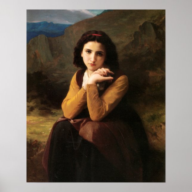Bouguereau - Cute 1869 Poster (Front)