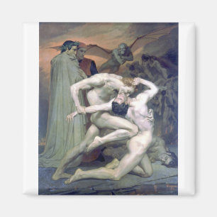 Bouguereau - Dante et Virgile au Enfers Magnet