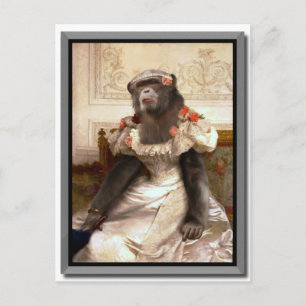 Bouguereau Gown de Chimp Cambaceres Postcard