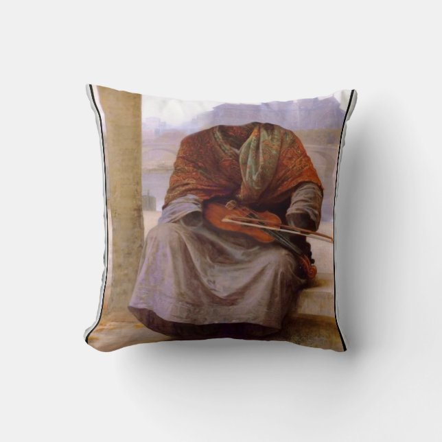 Bouguereau Invisible Bohemian Cushion (Front)