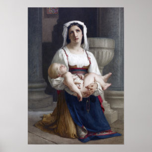 Bouguereau - Italian Peasant Kneeling Poster