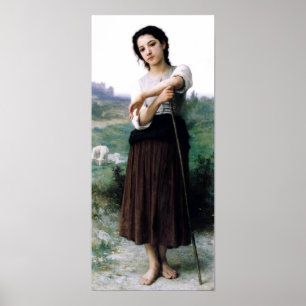 Bouguereau - Jeune Bergere Debout Poster