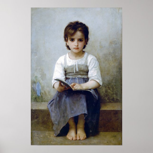 Bouguereau - La Lecon Difficile Poster (Front)