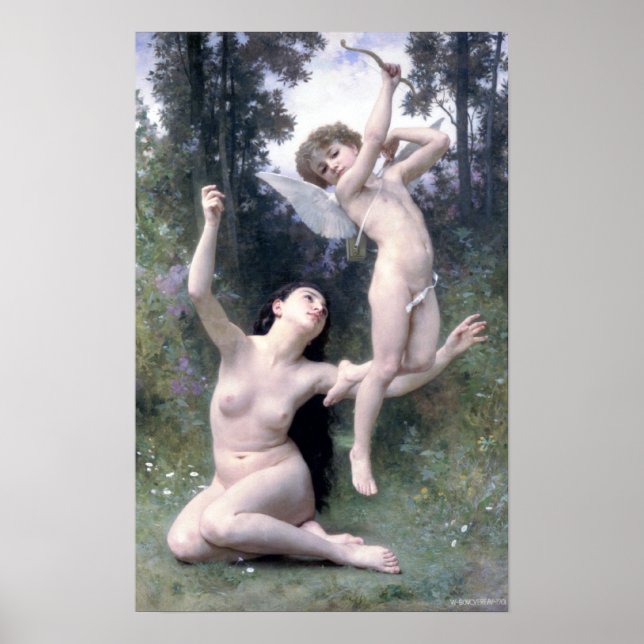 Bouguereau - L'Amour s'Envole Poster (Front)